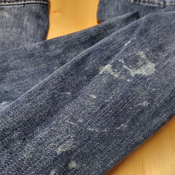 Armani Exchange Distressed Cargo Jeans 30Wx28L Blue - Picture 8 of 16